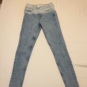 Skinny high rise jeans